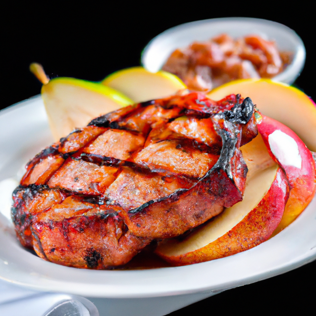 Caramel Apple Pork Chops
