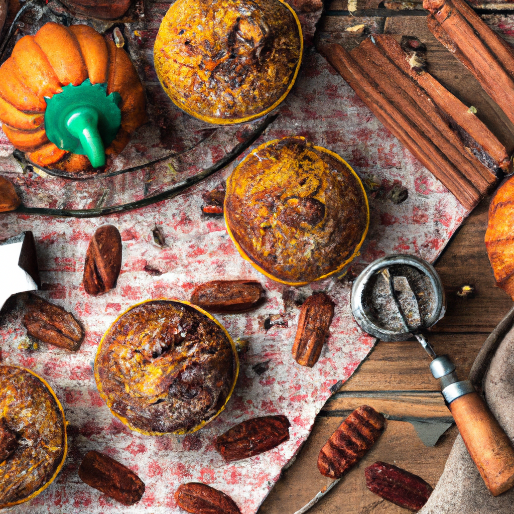 Cinnamon Sugared Pumpkin Pecan Muffins