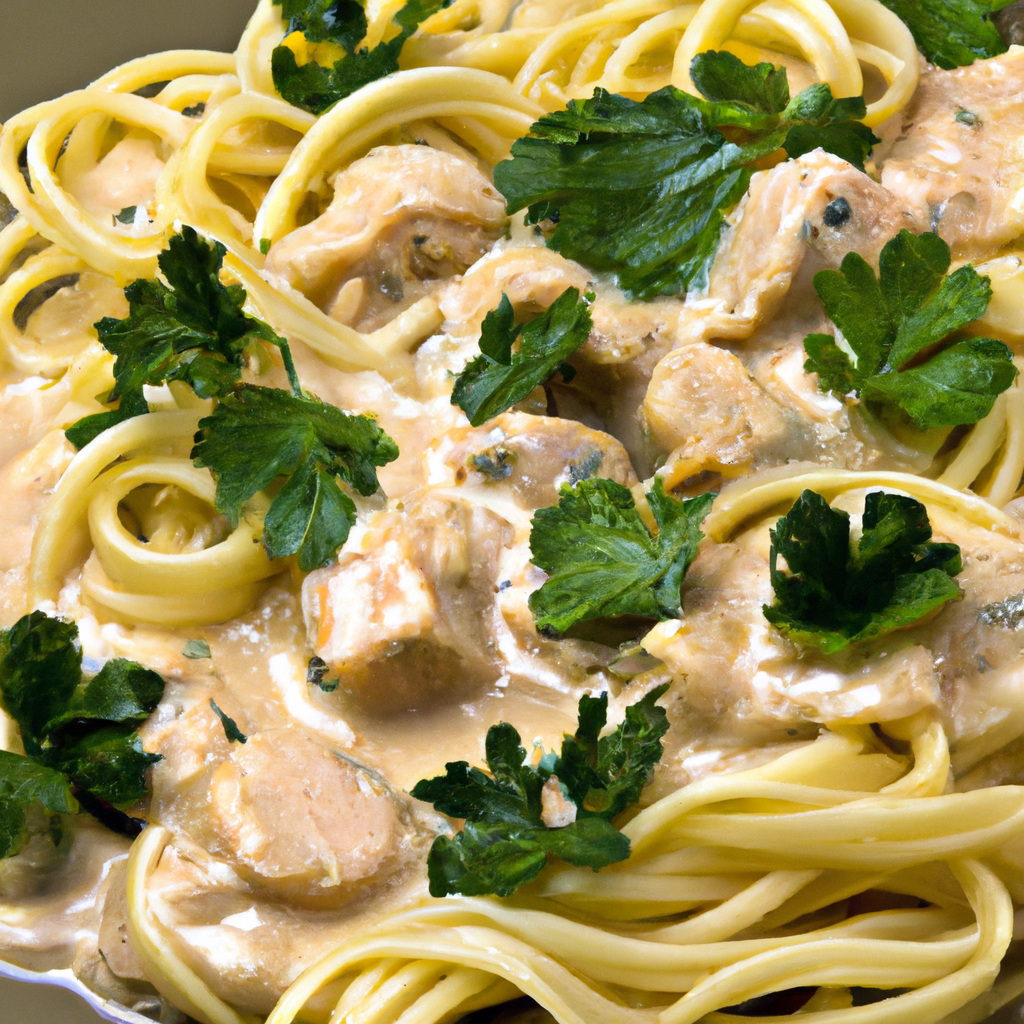 Salmon Stroganoff