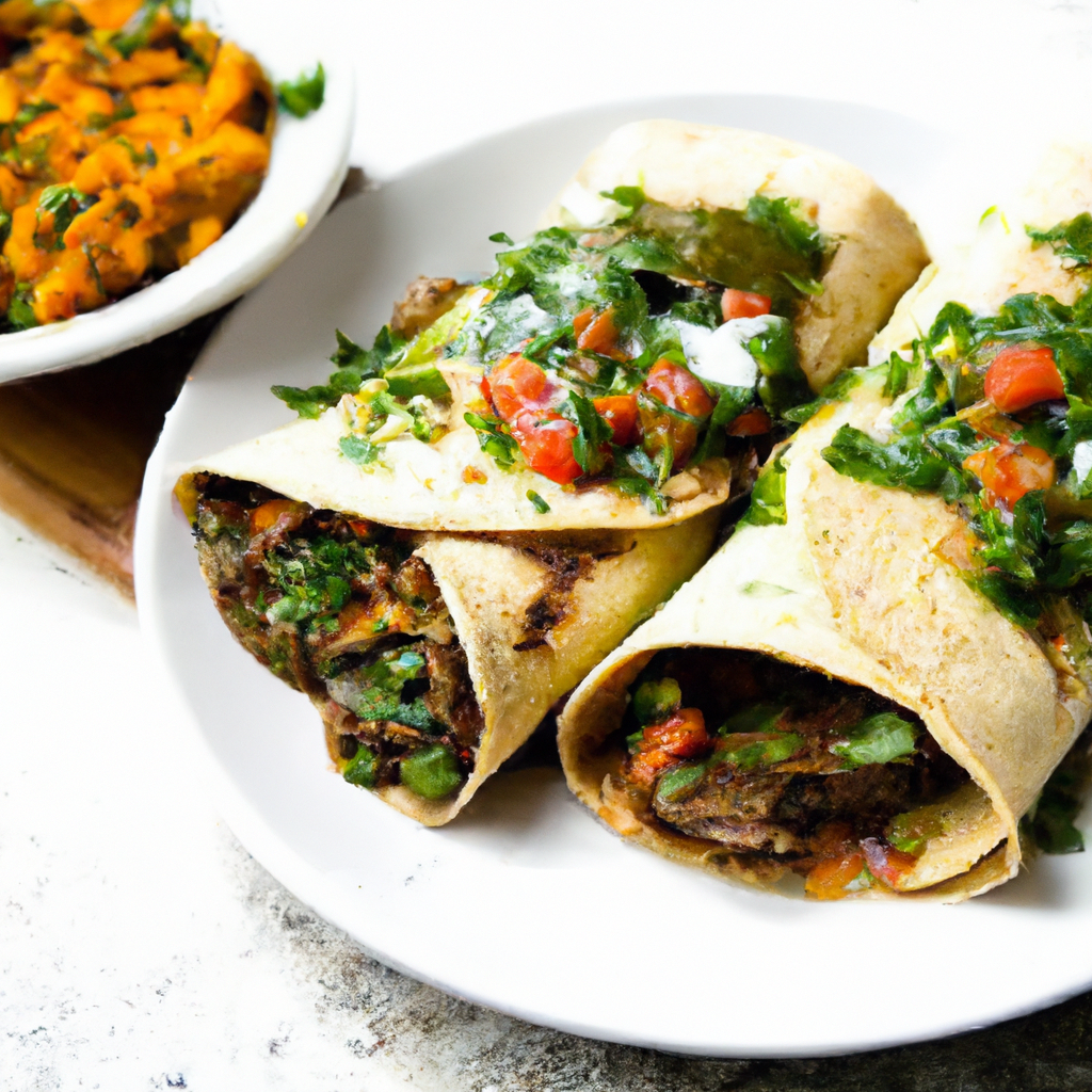 Green Beef Burritos