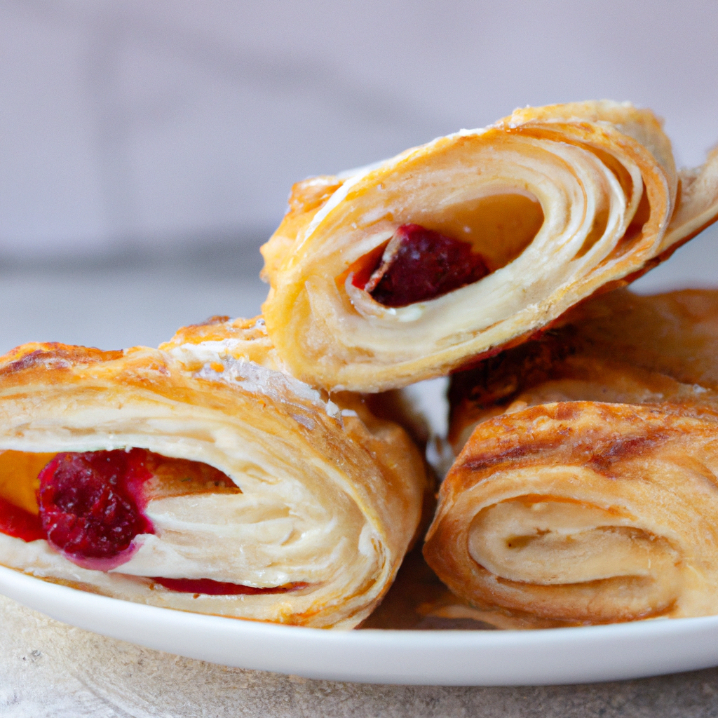 Cheese And Cherry Danishes