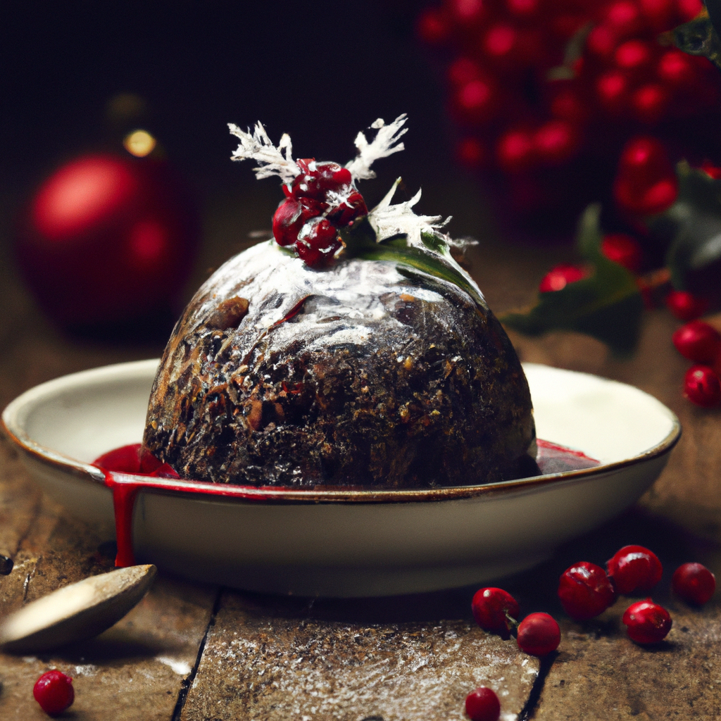 Cranberry Christmas Pudding