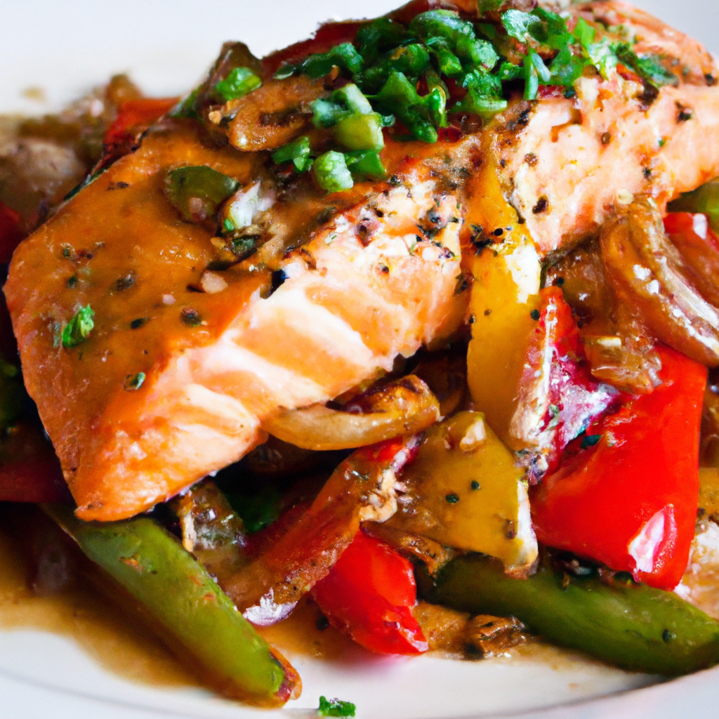 Salmon 5 Spice Stir Fry