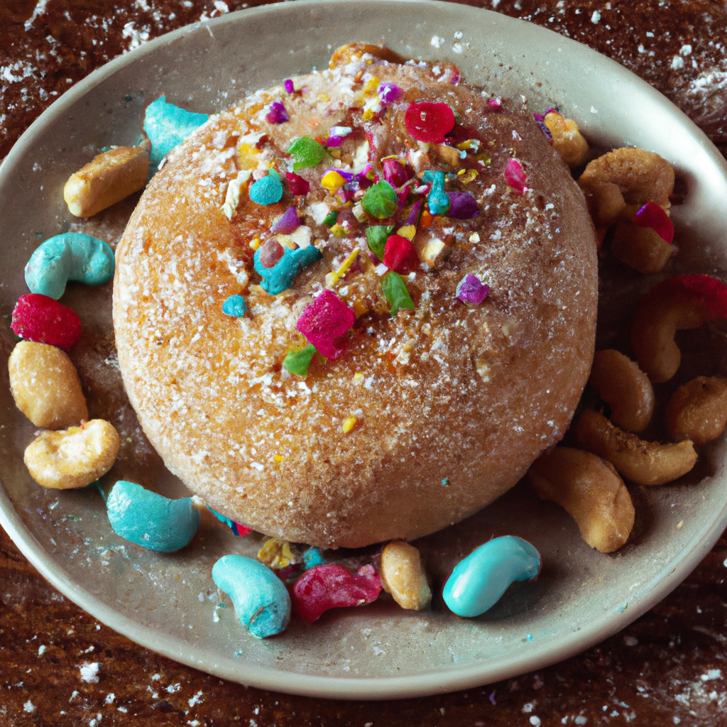 Bizcocho De Mazap&aacute;n Peanut Candy Cake