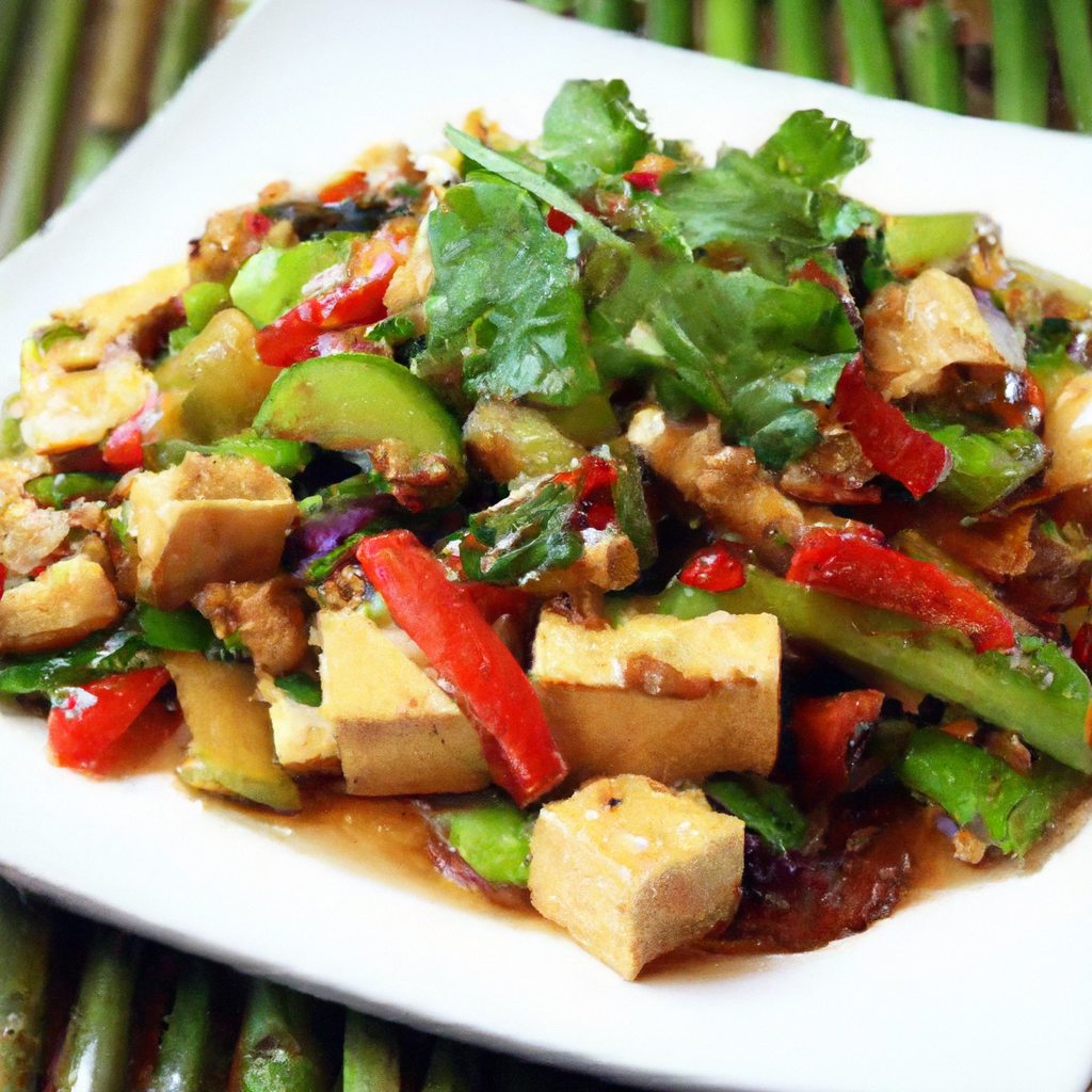 Chinese Style Sauteed Tofu