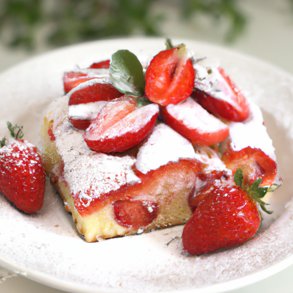 Placek Z Truskawkami Strawberry Cake