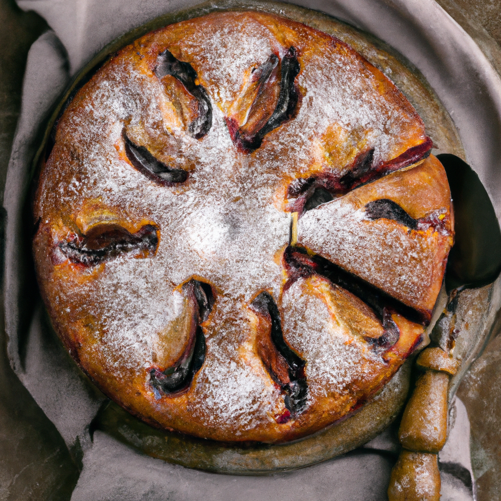 Slivoviy Pirog Plum Cake