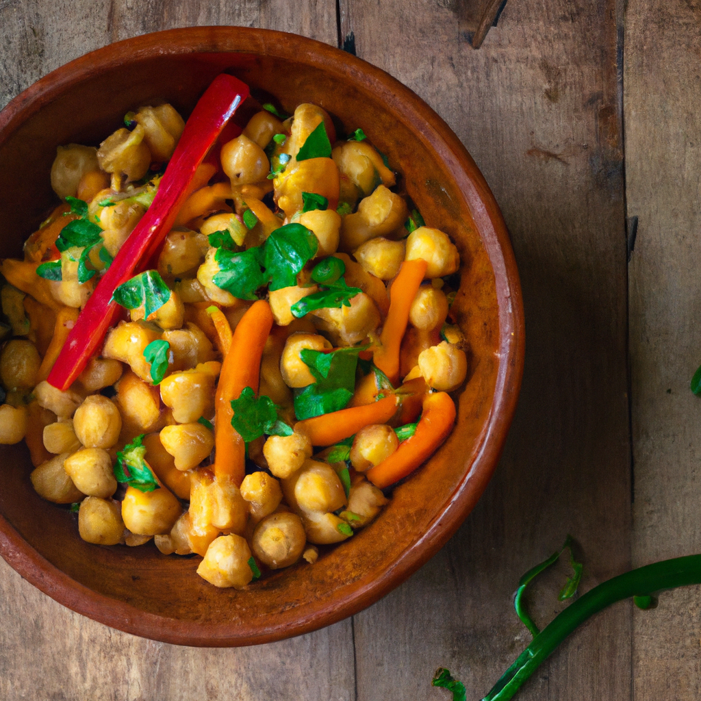 Curried Chickpeas And Vegetables