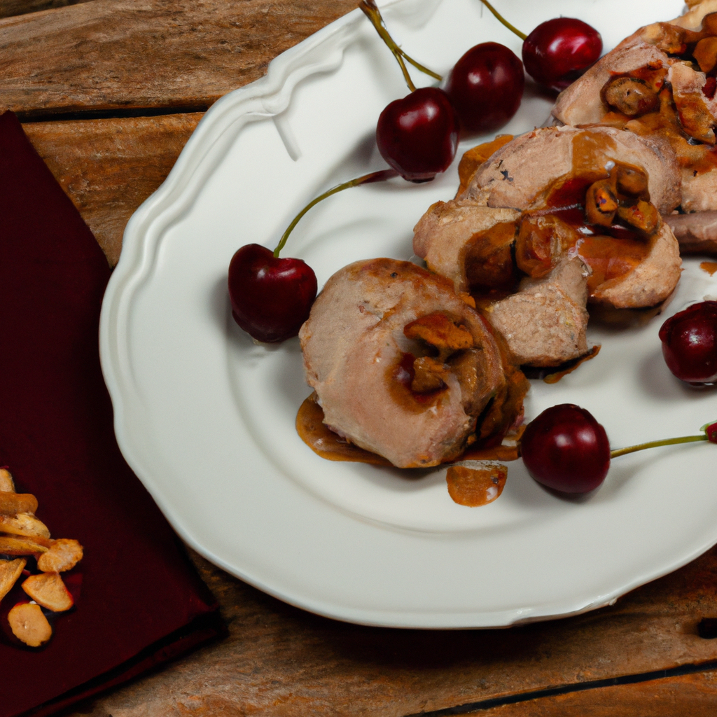 Cherry Almond Glazed Pork