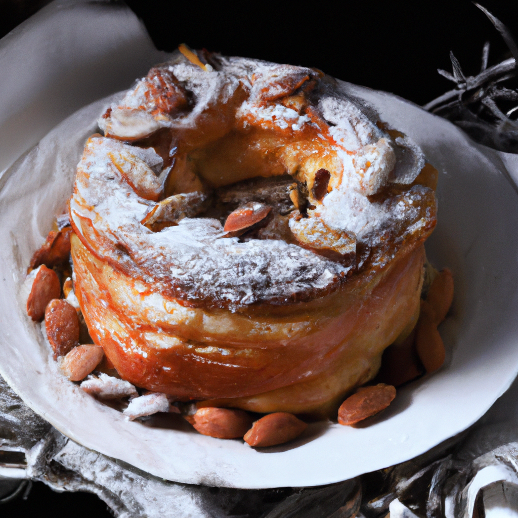 Weihnachtskranzkuchen Christmas Wreath Cake