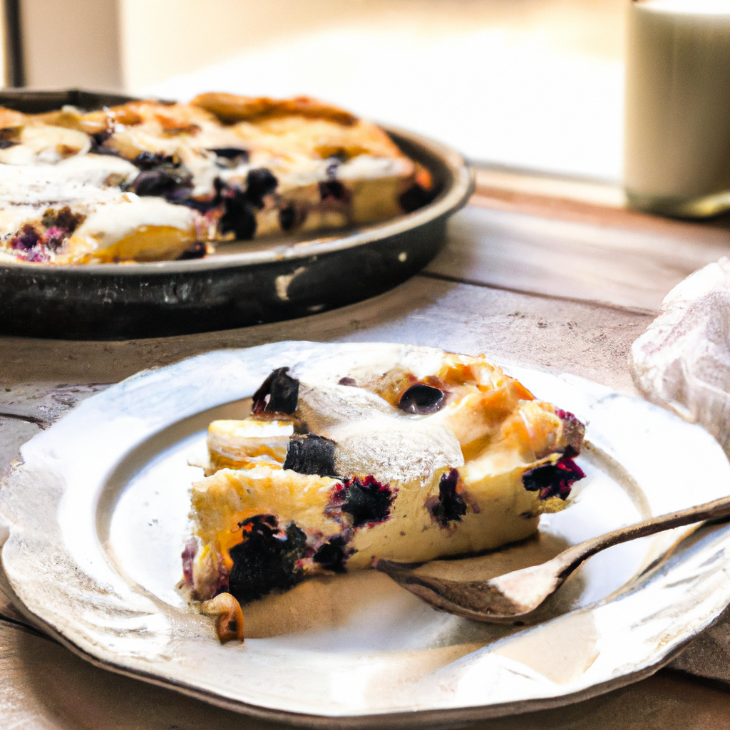 Blackberry Almond Breakfast Clafoutis