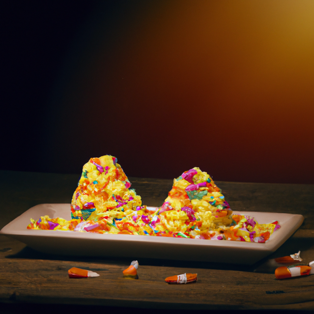 Candy Corn Rice Krispies Treats