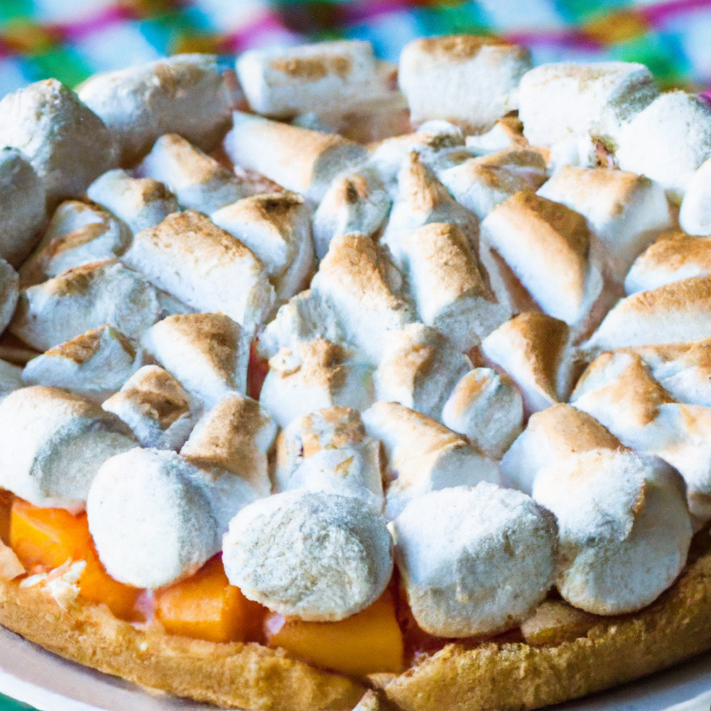Marshmallow Cream Peach Pie