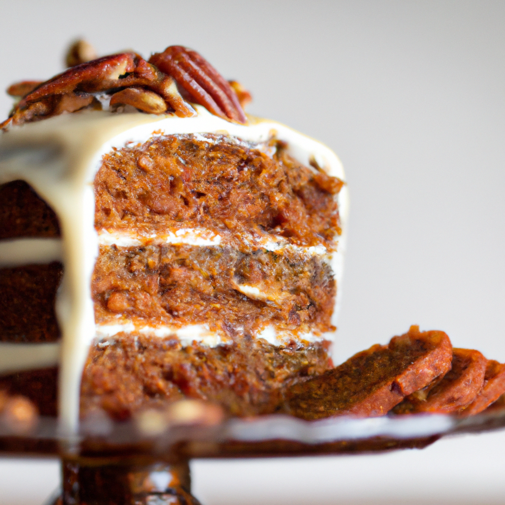 Towering Praline Carrot Cake