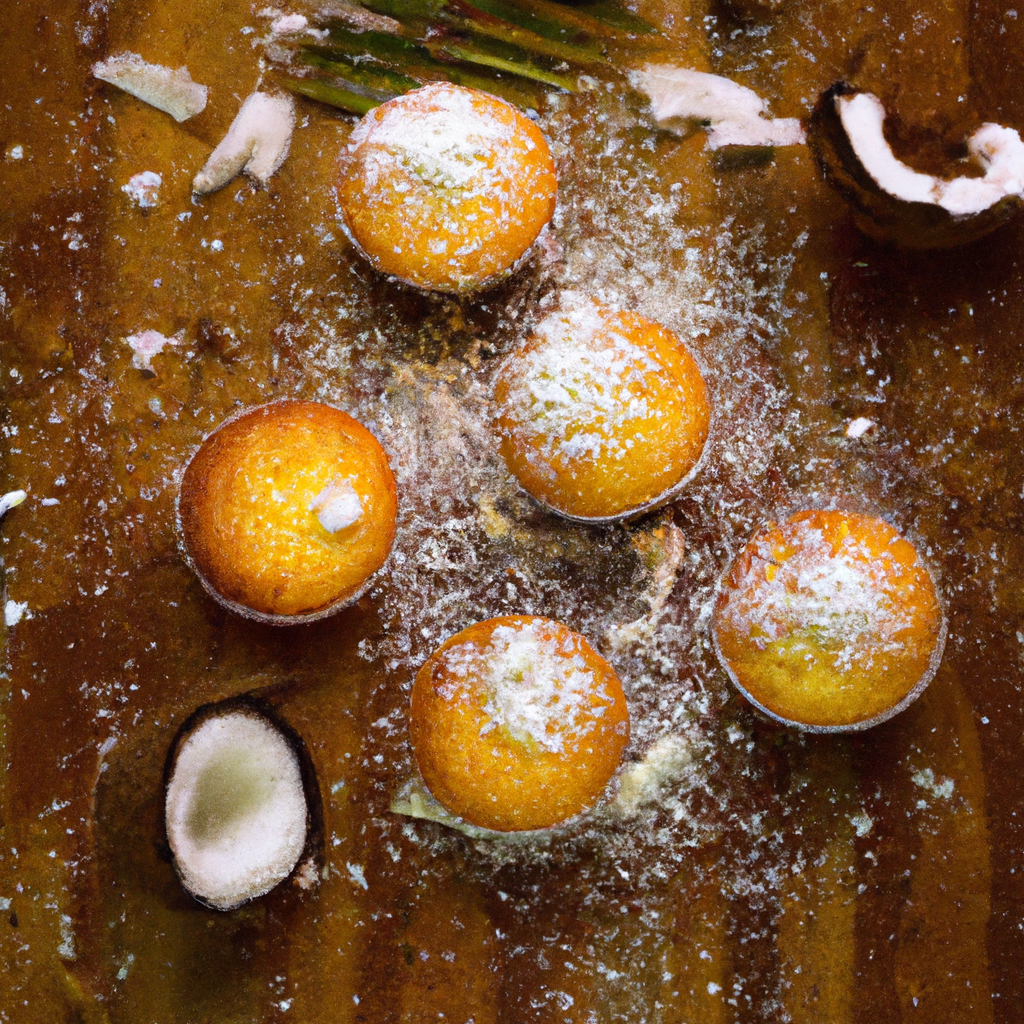 Coconut Lemon Syrup Muffins