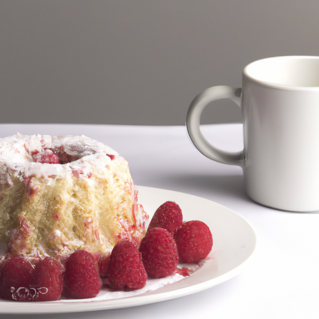 Microwave Raspberry Cake