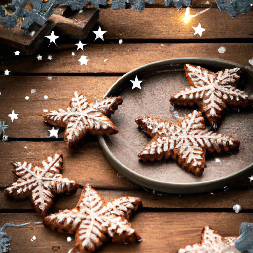 Frosted Gingerbread Stars
