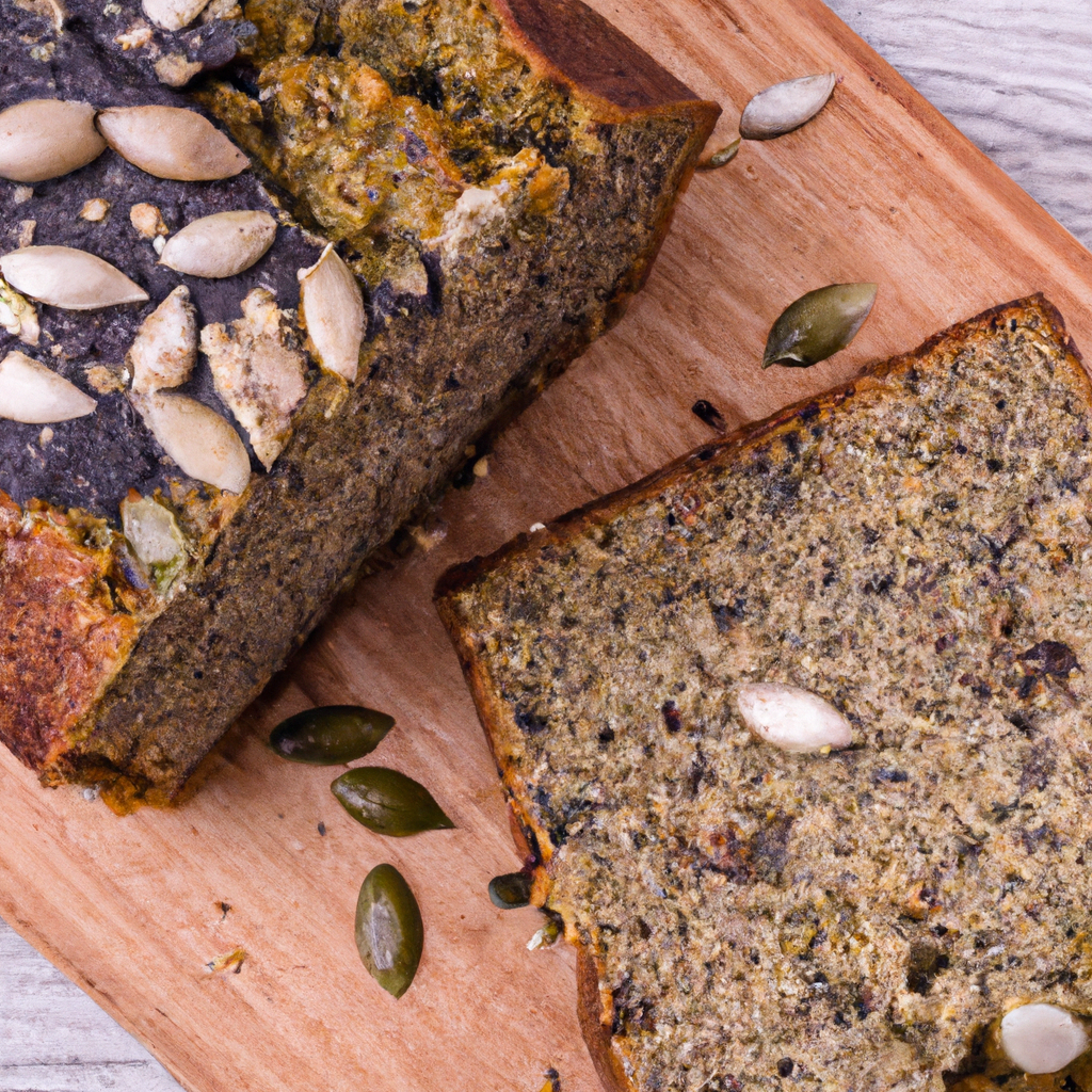 Whole Wheat Banana Bread With Carob And Sunflower Seeds
