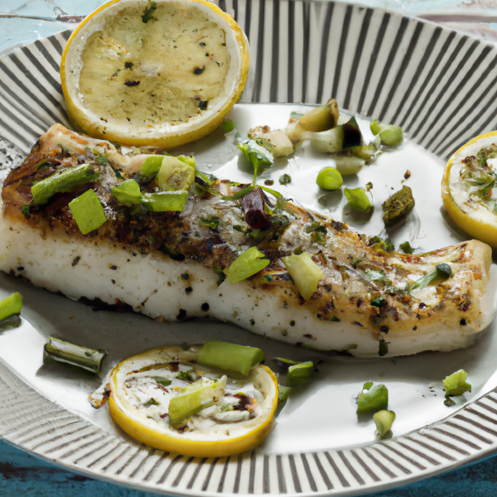 Bluefish And Green Onion
