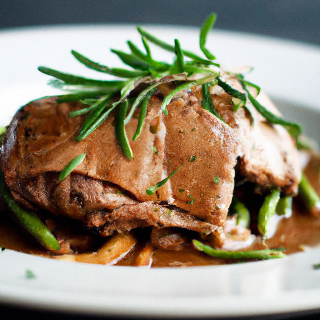 Beef Pot Roast In A Barbecue Sauce