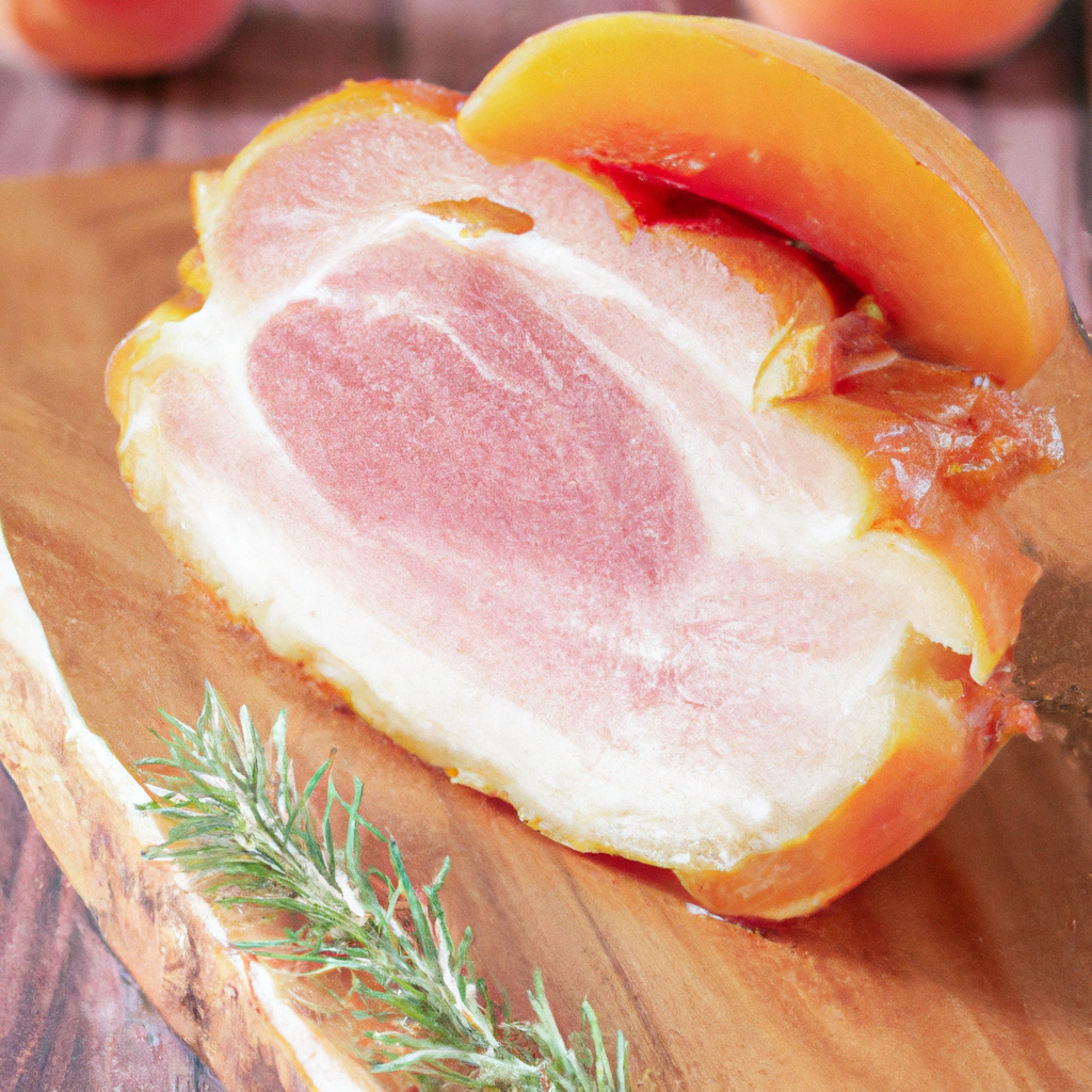 Peach Glazed Country Ham