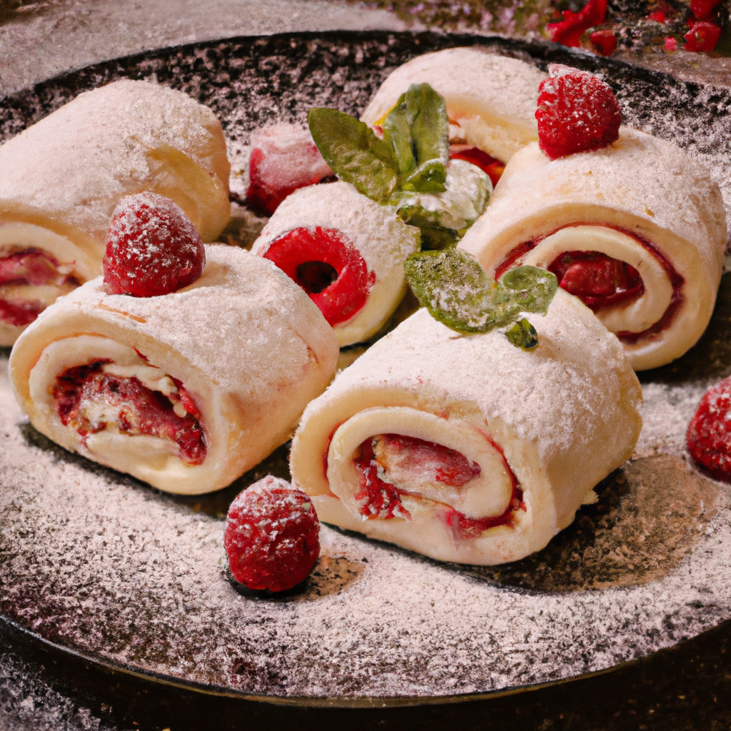 Bringeb&aelig;rruller Raspberry Rolls