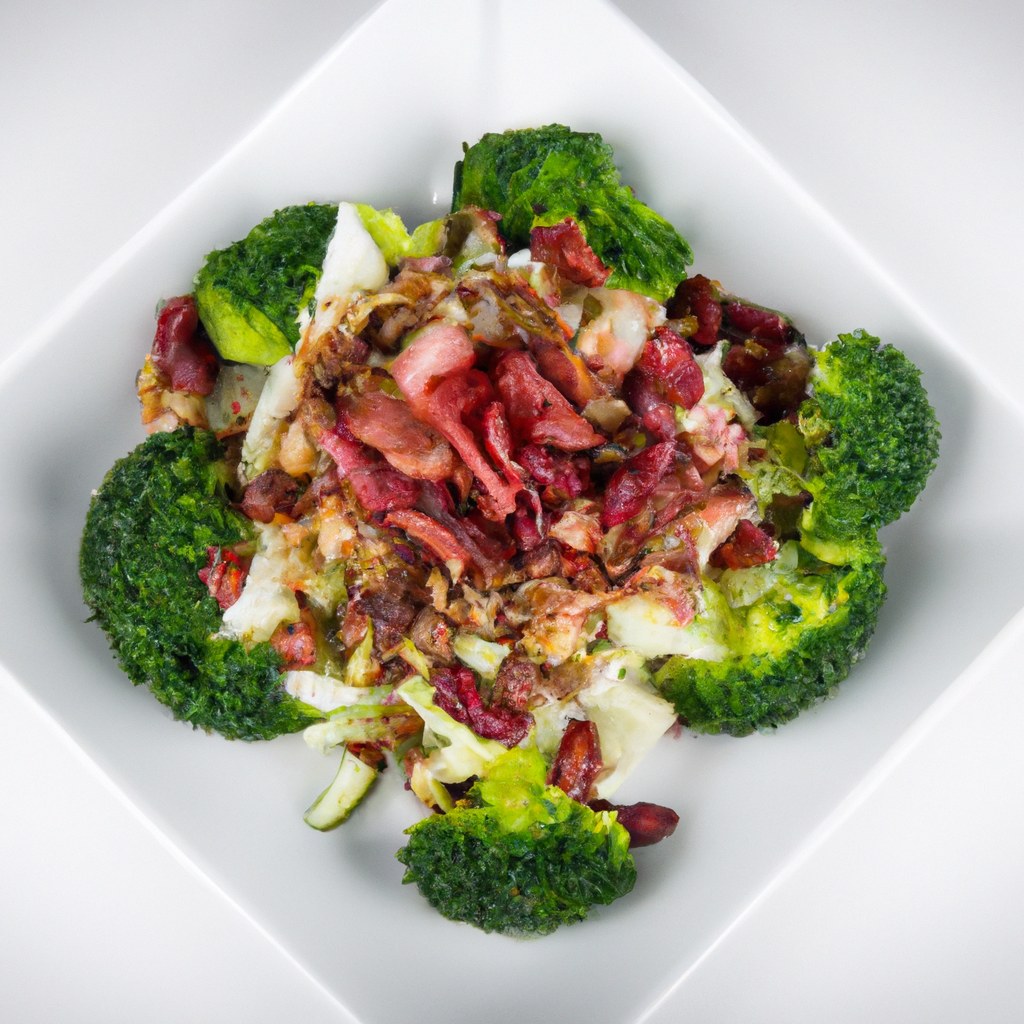 Broccoli Cauliflower Salad With Bacon