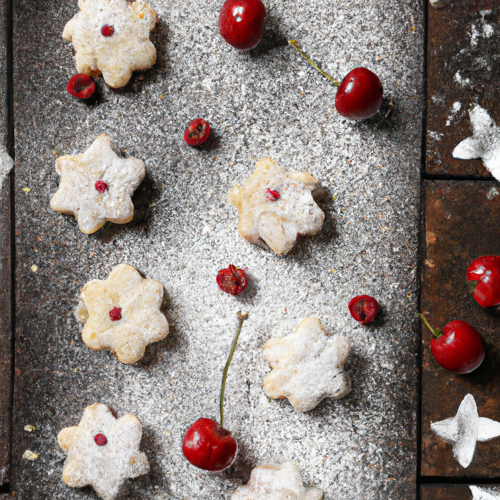 Kirsch Marzipan Sterne Cherry Marzipan Stars