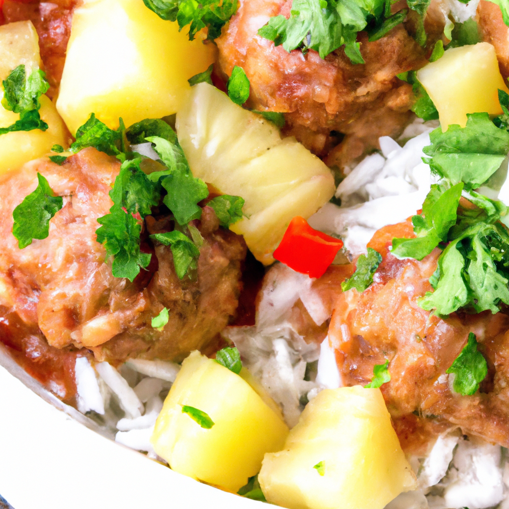 Mesquite Pineapple Meatballs