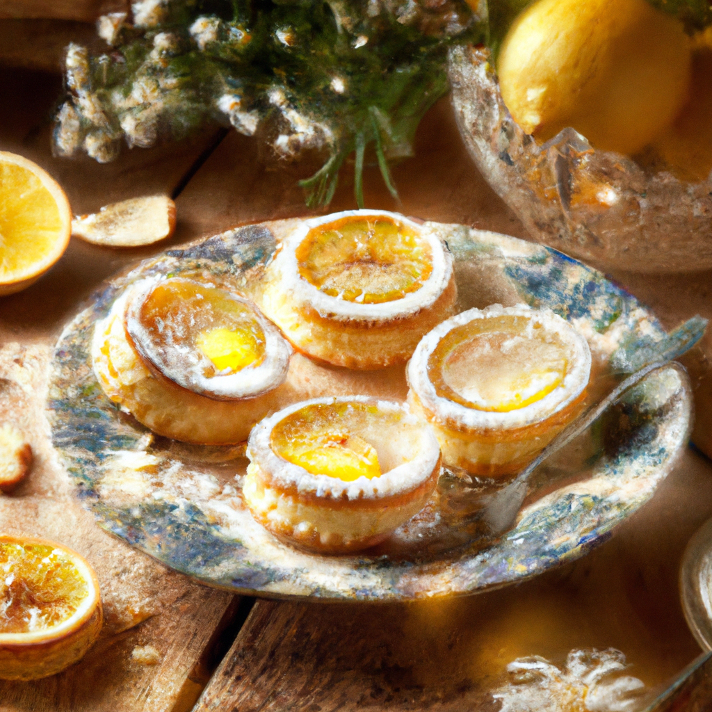 Butterpl&auml;tzchen Mit Glasierter Zitrone Butter Cookies With Glazed Lemon