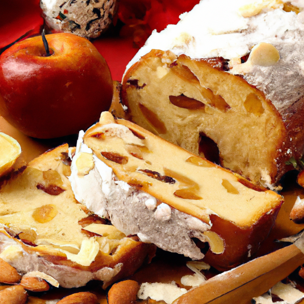 Apfel Kirsch Stollen Apple Cherry Stollen