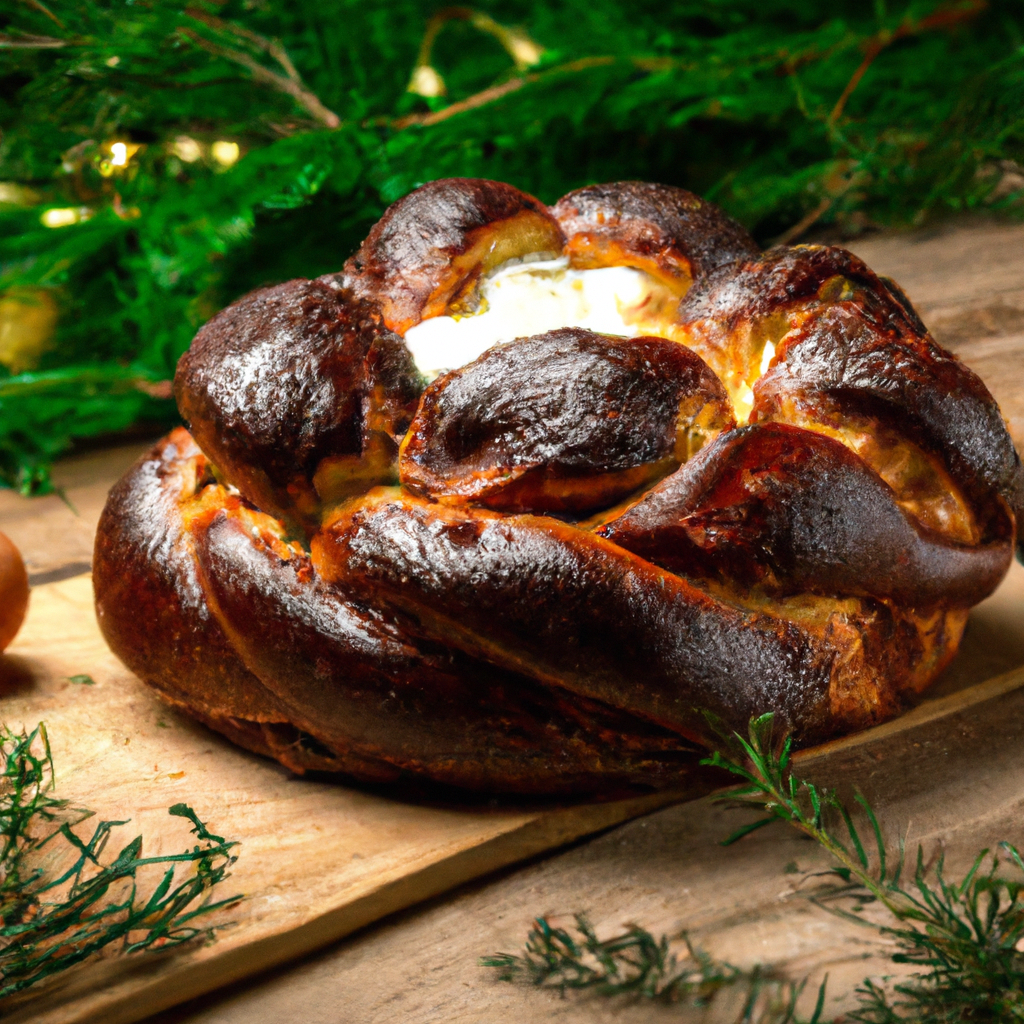 Tsourekia Me Sokolata Chocolate Stuffed Braided Bread