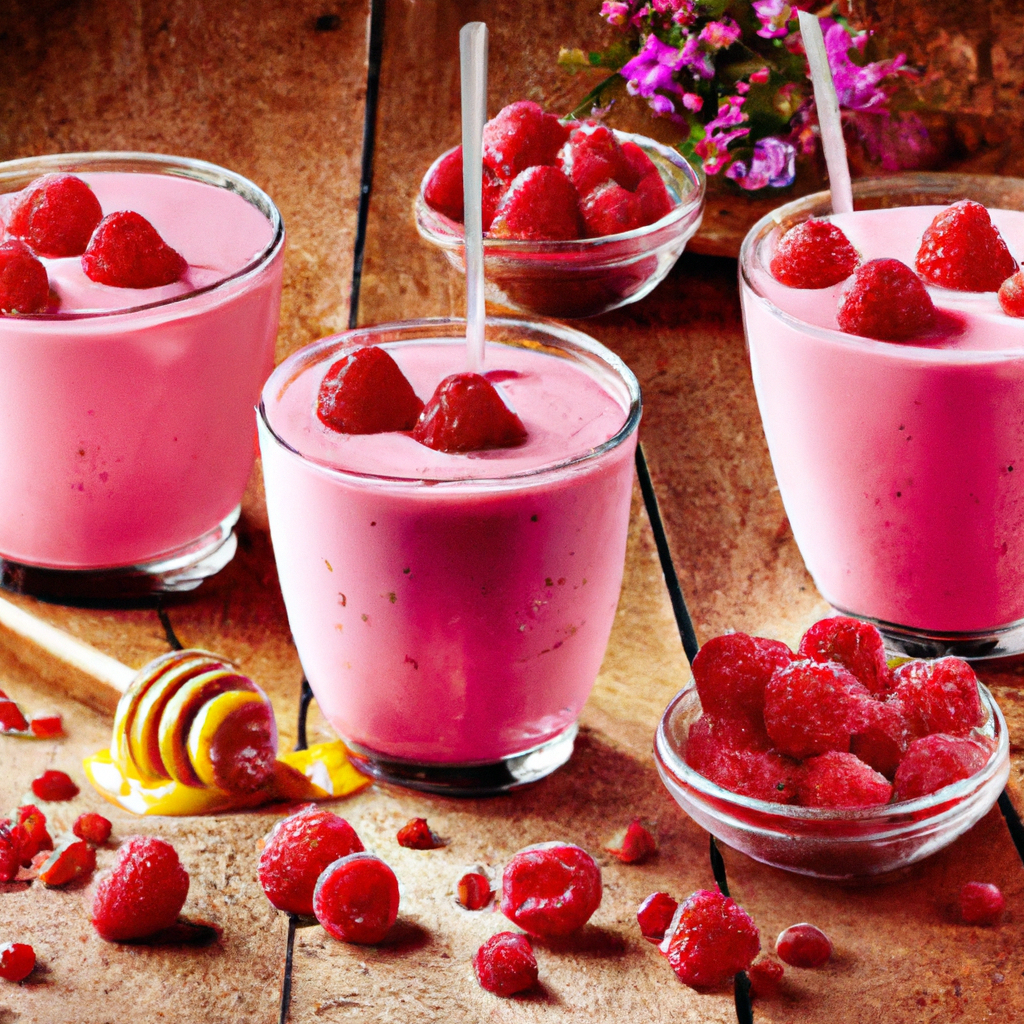 Raspberry Yogurt Smoothies