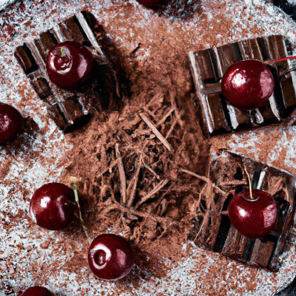 Cherry Chocolate Rum Squares