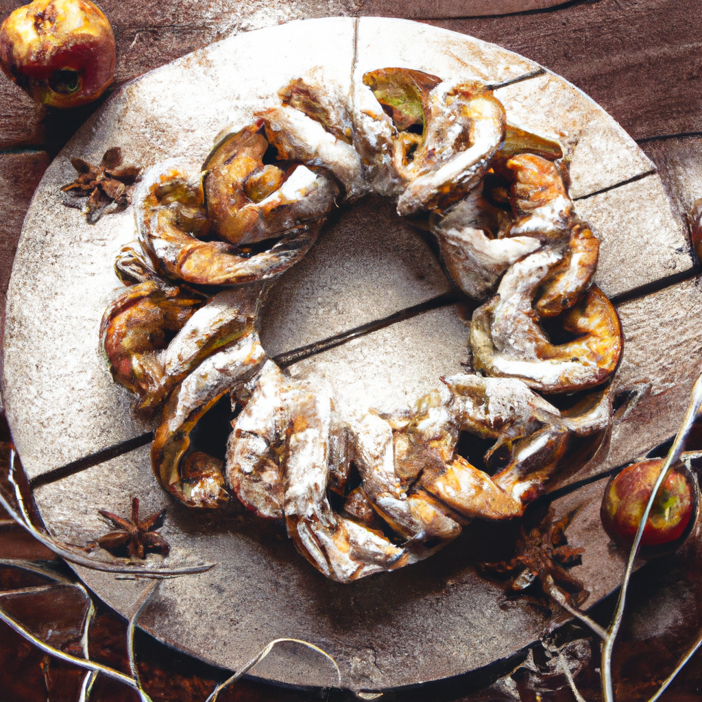 Apfel Nuss Kranz Apple Nut Wreath