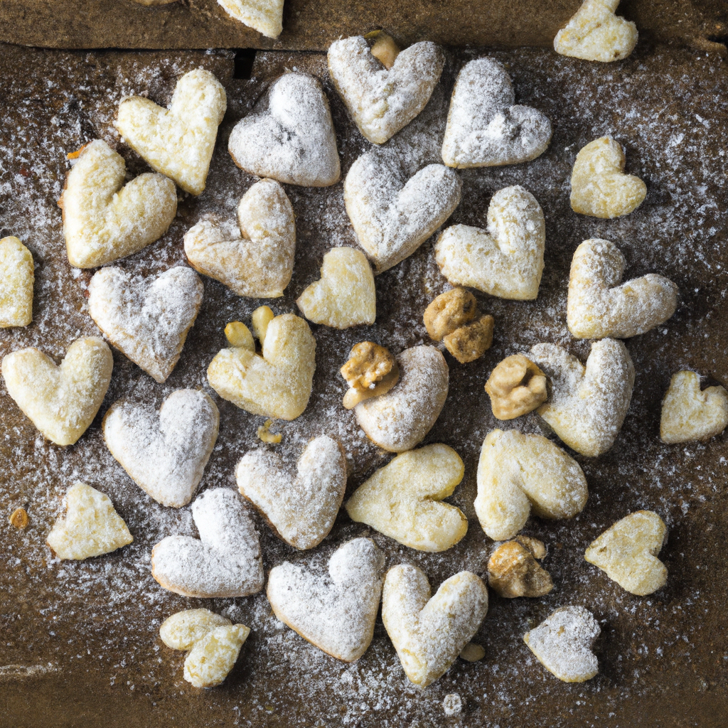 Vanille Nuss Herzen Vanilla Nut Hearts
