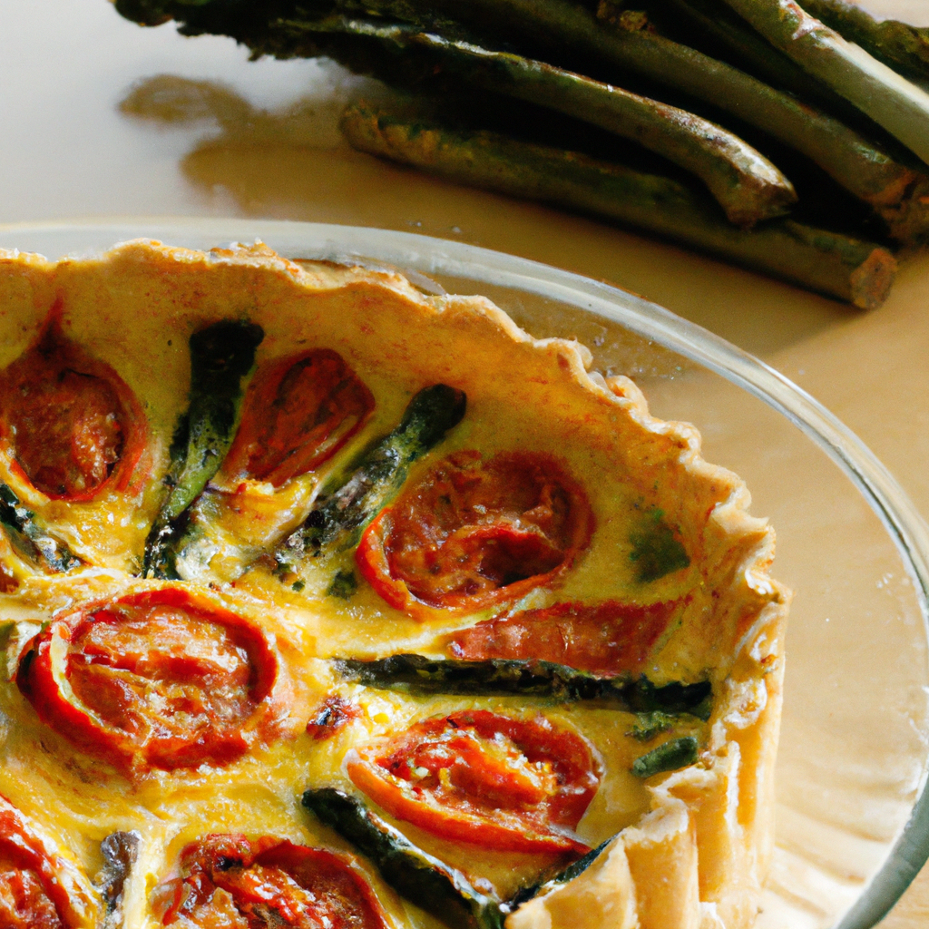 Asparagus Tomato Quiche
