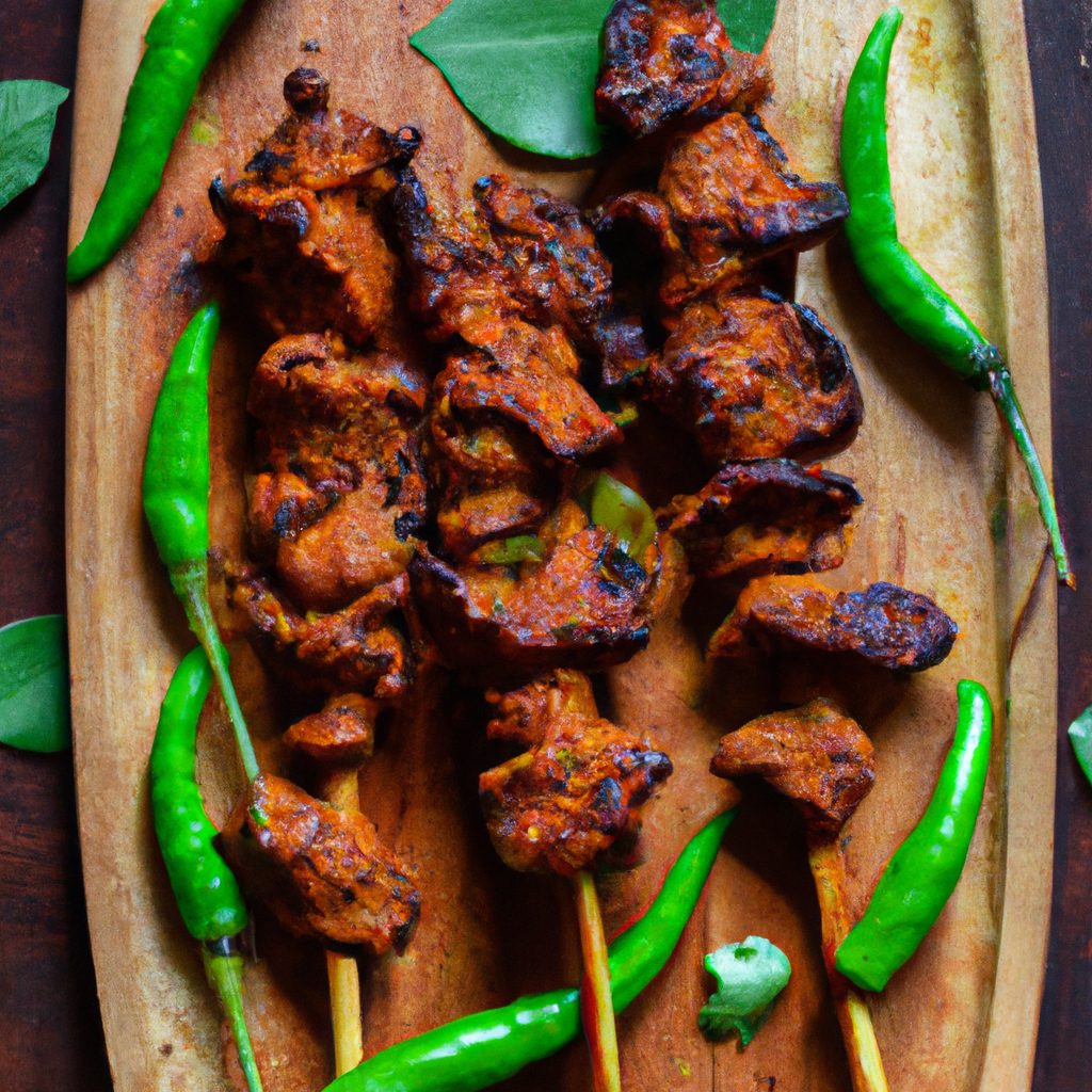 Curried Pork Kebabs