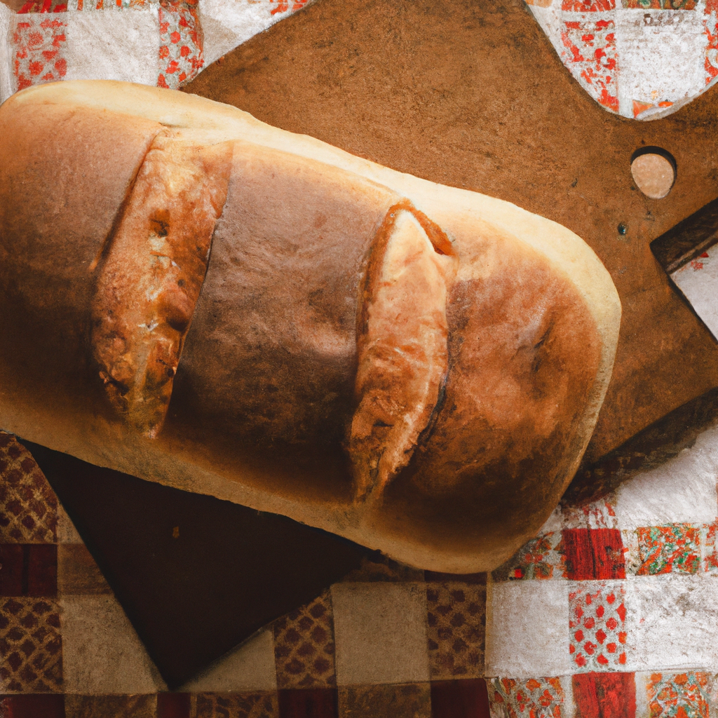 Golden Gingham Sourdough Bread