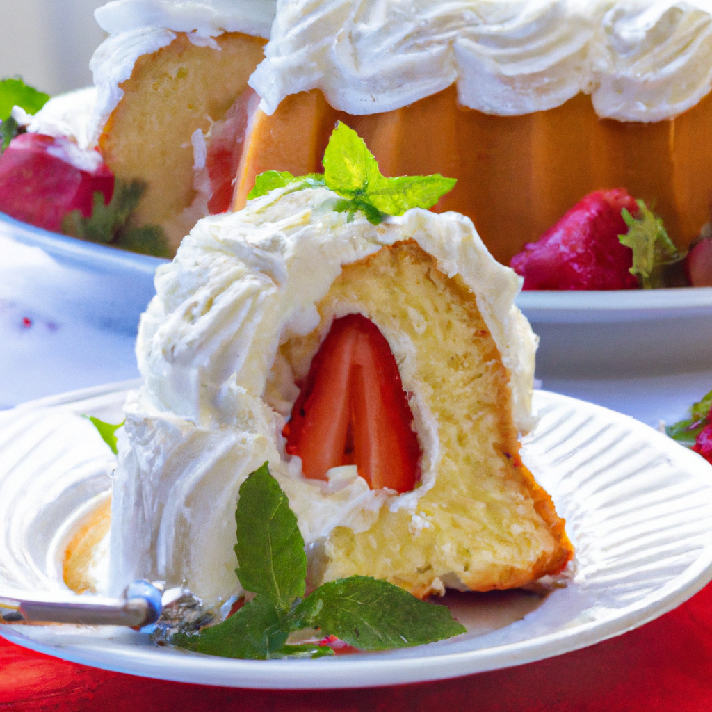 Soda Pop Strawberry Angel Food Cake