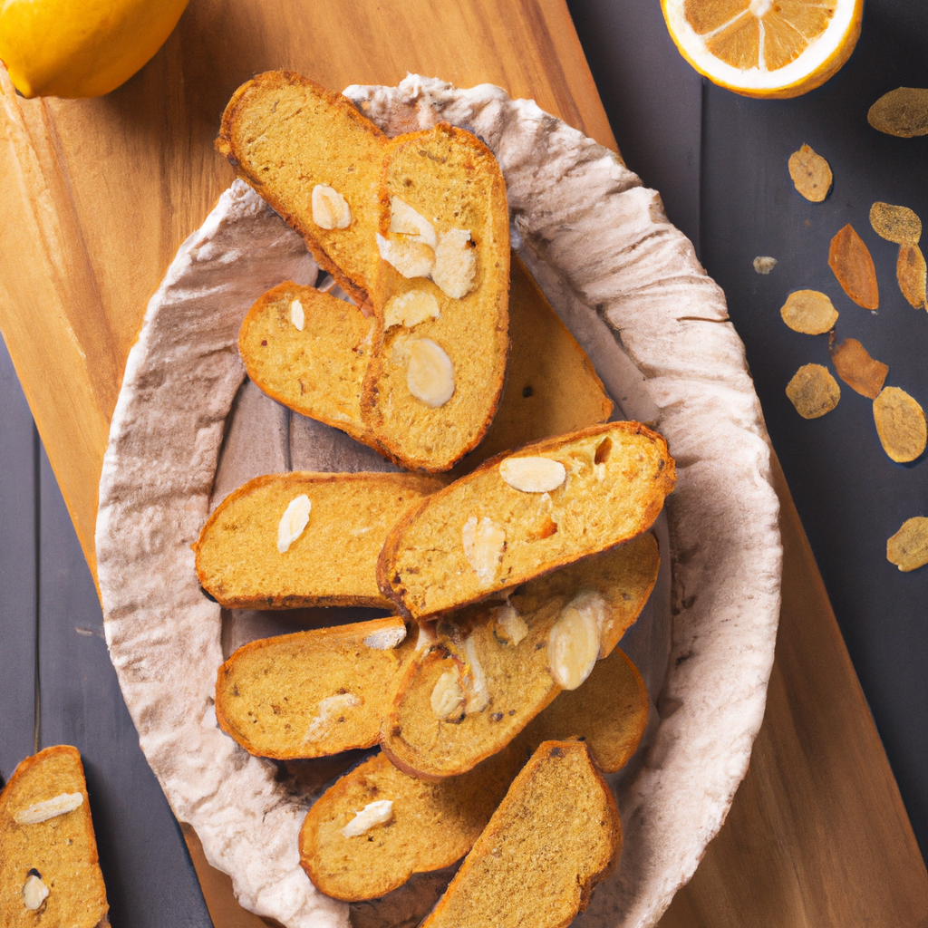 Lemon Almond Biscotti