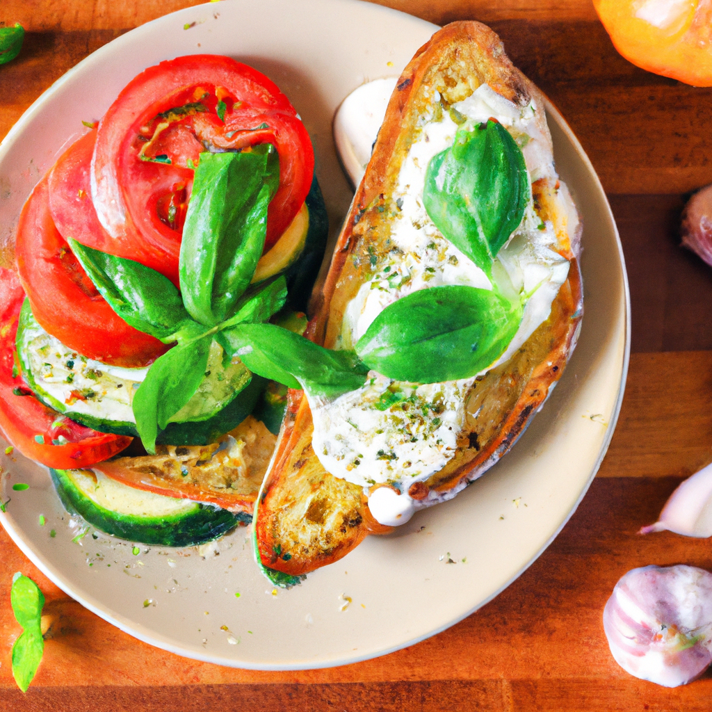 Grilled Vegetable Pizza Toasts