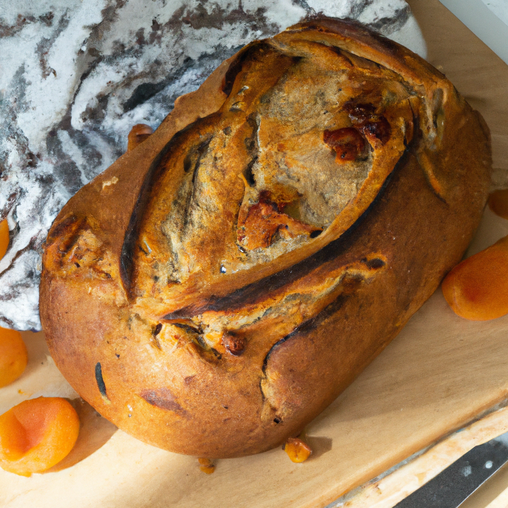 Sourdough Apricot Walnut Bread