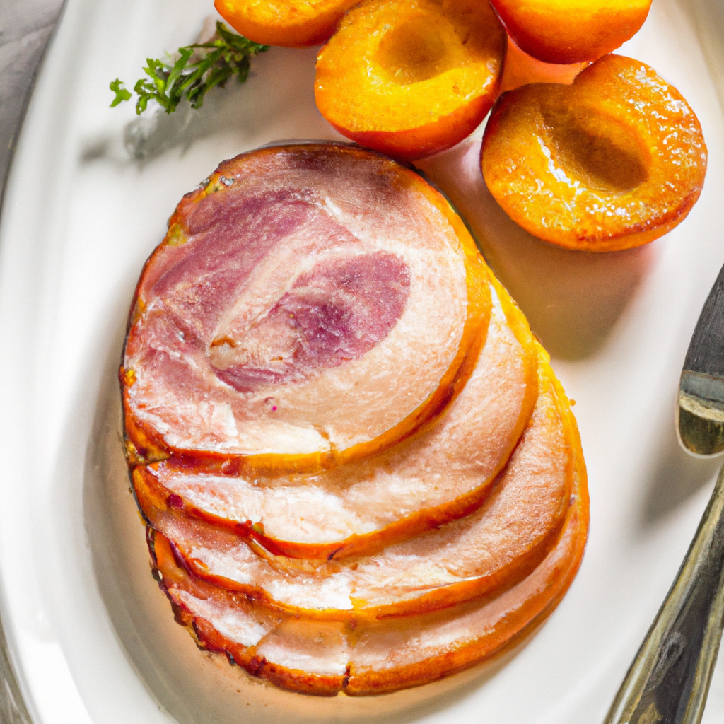 Apricot Mustard Glazed Ham