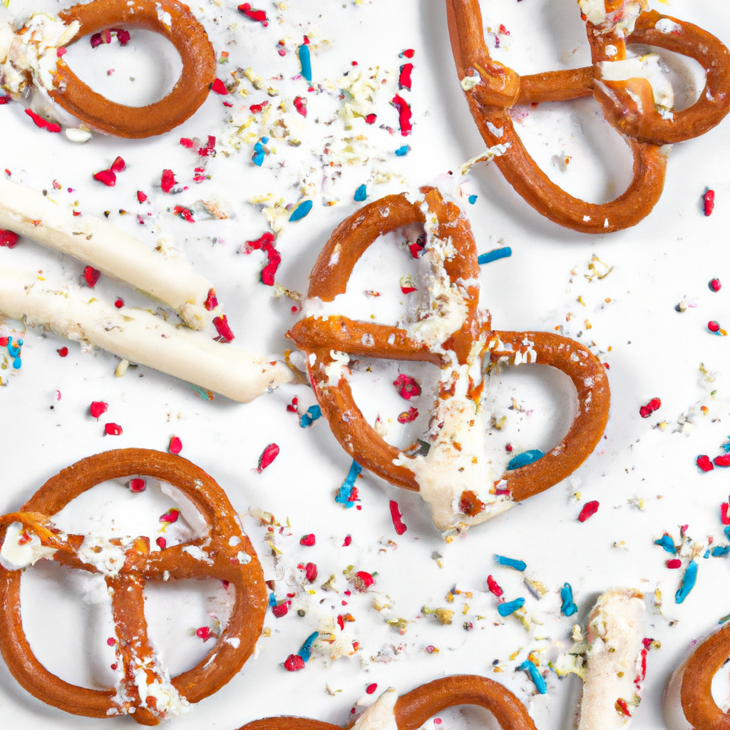 White Chocolate Dipped Pretzels