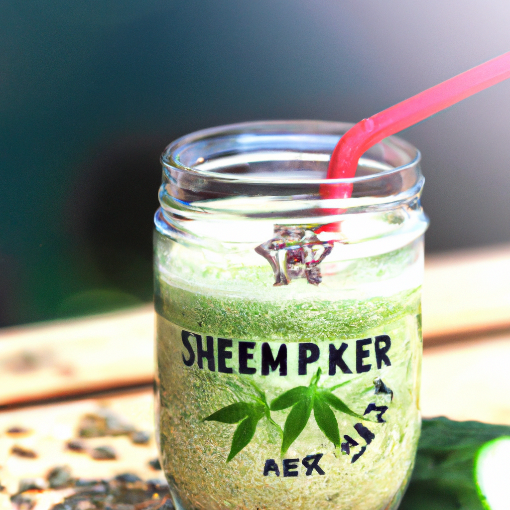 Strawberry Cucumber Hemp Smoothie