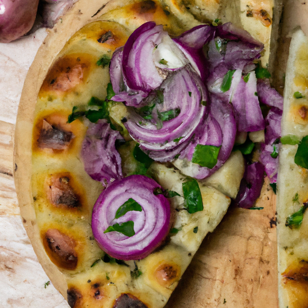Red Onion And Garlic Flatbread