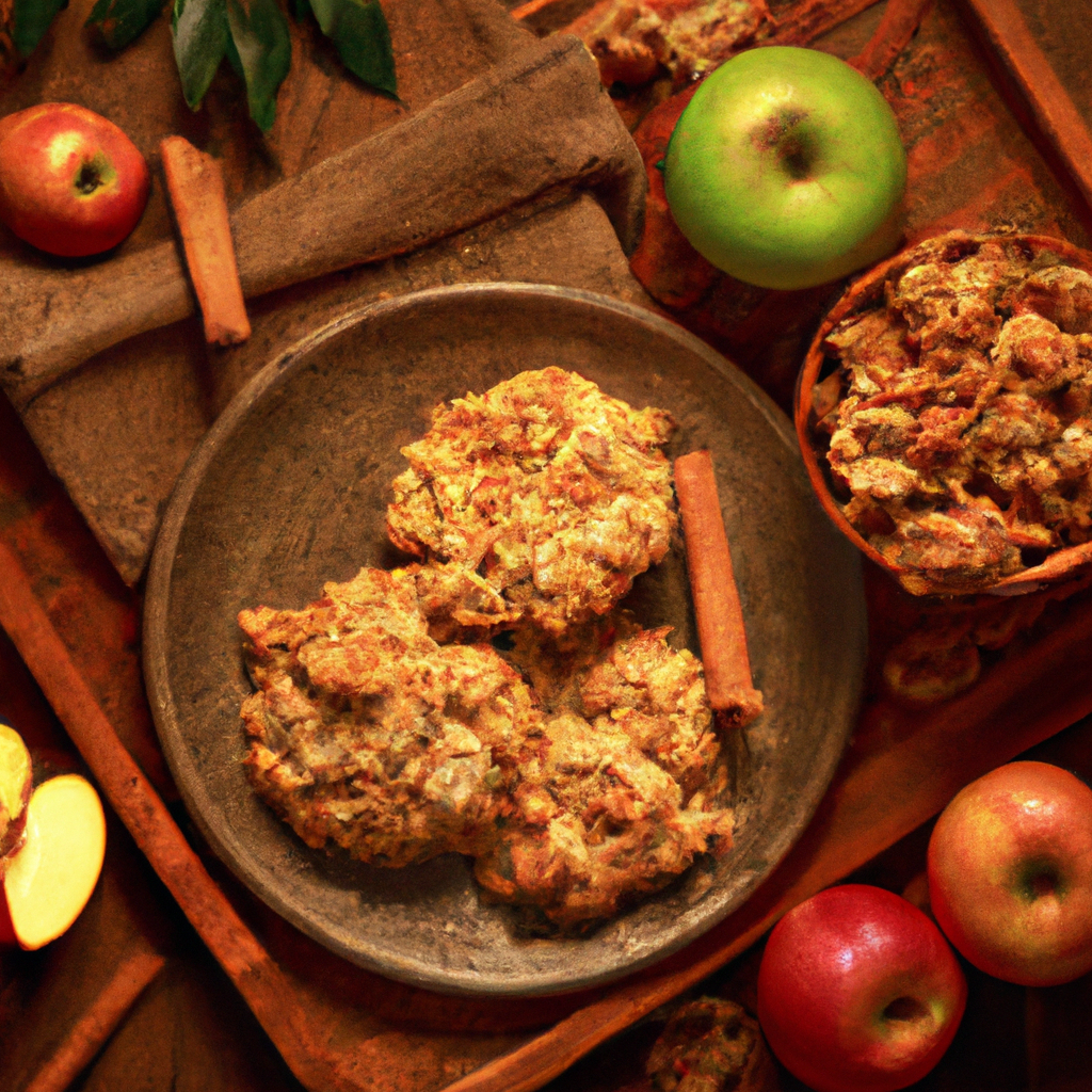 Caramel Apple Streusel Cookies