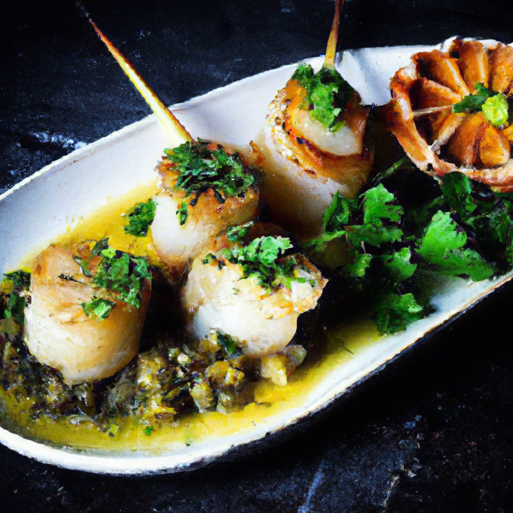Bay Scallops With Scallions