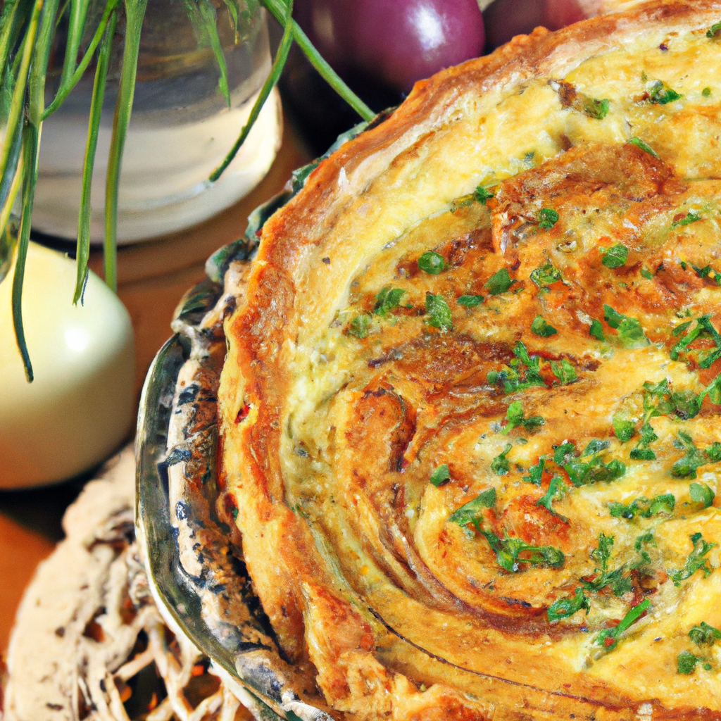 Einfacher Zwiebelkuchen